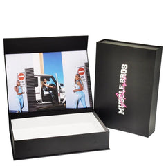 Magnetic Book Shape Box Custom Logo Solid Rigid Cardboard Packaging Paper Gift Boxes