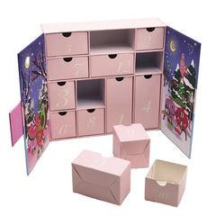 Customized Cardboard Calendar Countdown 24 Pcs Gifts Calendar Box Christmas Advent Calendar Custom Packaging Box With logo