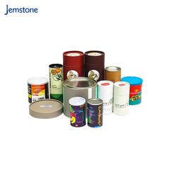 Custom Food Grade Eco Friendly Recycled Cylinder Box Tea Coffee Cardboard Kraft Food Paper Tube Packaging