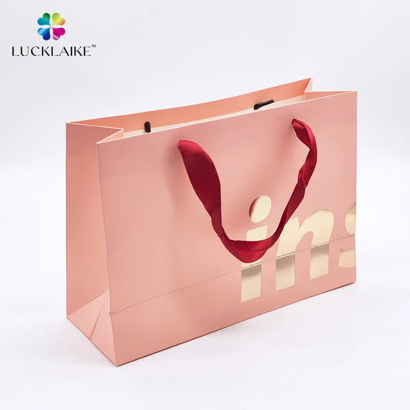Custom Shoes Branded Store Printed Paper Bags with Your Own logo Cardboard Shopping Paper Bag Gift Bags for Small Business