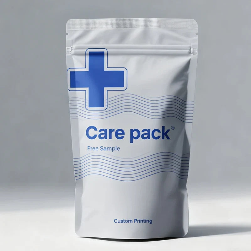 Customized PE Reusable Supplement Plastic Medicine Powder Foil Packet Doypack Vitamin Capsule Exit Packaging Bag