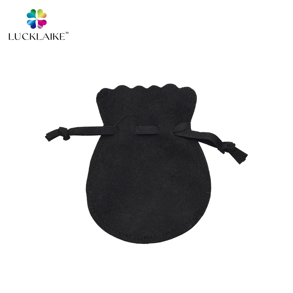 Custom Microfiber Velvet Jewelry Pouches Flannel Jewellery Envelope Bag Packaging With Logo for Coins Necklace Bracelet Earrings