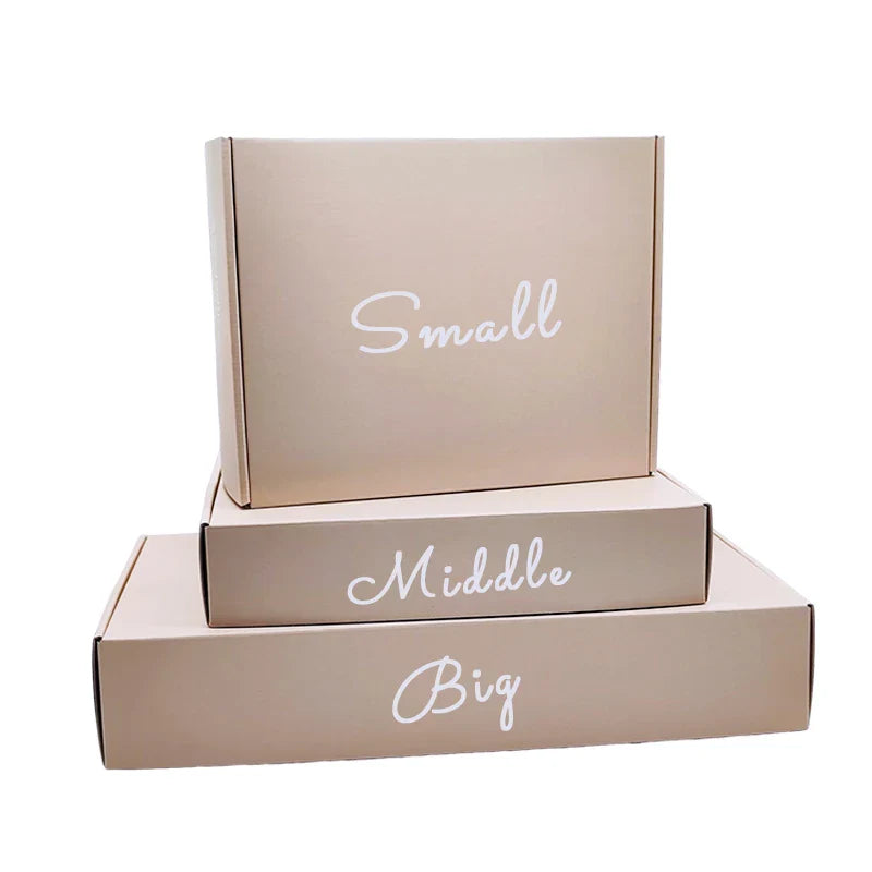 Custom Clothing Cajas Packaging Beige Boxes Design Paper Custom Clothes Hair Mailer Craft Paper Boxes With Logo Packaging