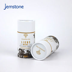 Custom 100%Recyclable Luxury Round Kraft Food Capsule Cardboard Tube Coffee Cylinder Box Packaging Tea Paper Tube