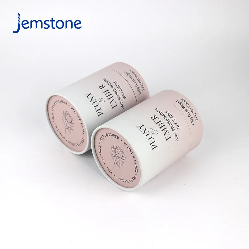 Custom Eco-Friendly Luxury Kraft Craft Candle Cans Cardboard Cylinder Packaging Round Paper Tube Packaging Boxes for Candle