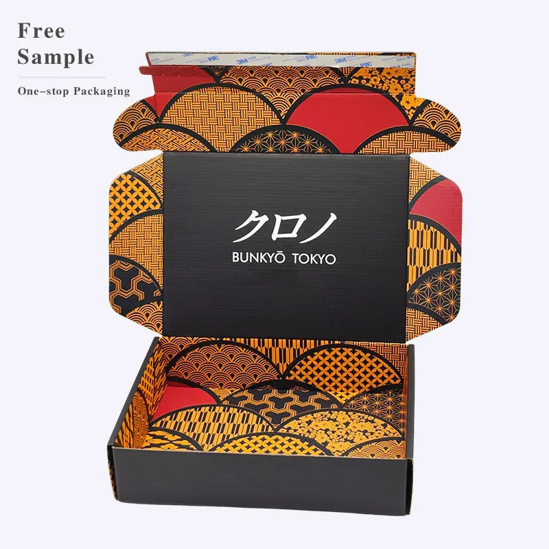 Customize Corrugated Cardboard Carton Craft Mailer Shipping Mail Packaging Boxes for Small Business With Logo Zipper Packaging