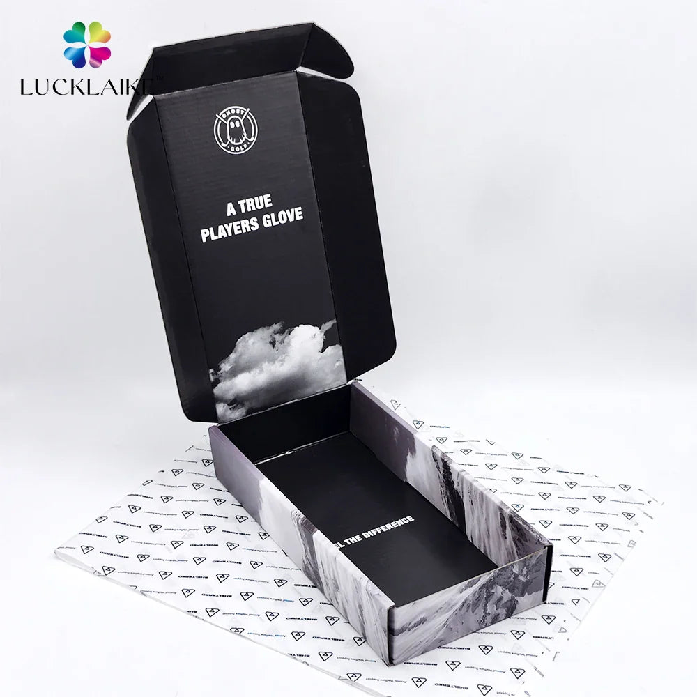 Custom Folding Apparel Box Corrugated Mailer Kraft Paper Box Packaging Express Shipping Box for Clothes T-Shirt