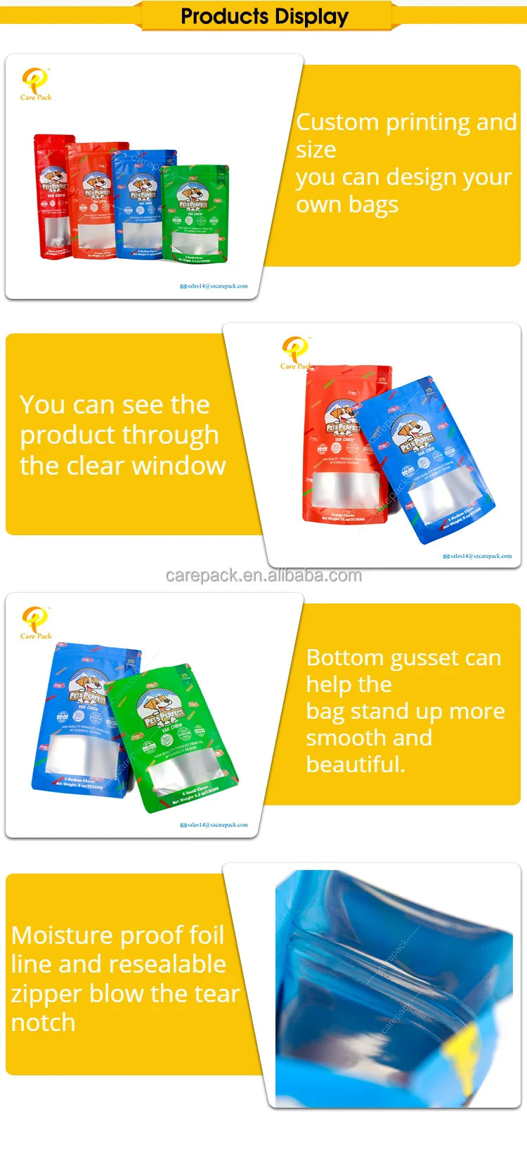 Custom Printed Matte Stand up Pouch Aluminum Foil Mylar Bag Tea Packaging Bag