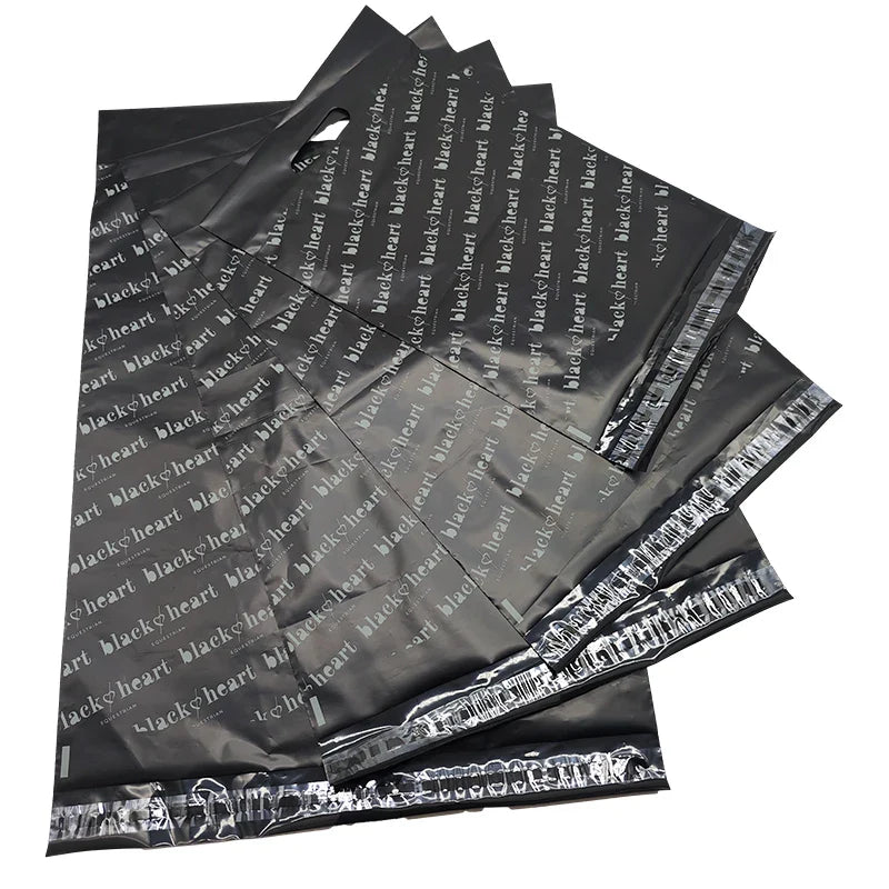 Custom Design Eco-Friendly Black Recycle Poly Self Adhesive Mailing Bags Shipping Envelopes Polly Mailing Bag for Clothing