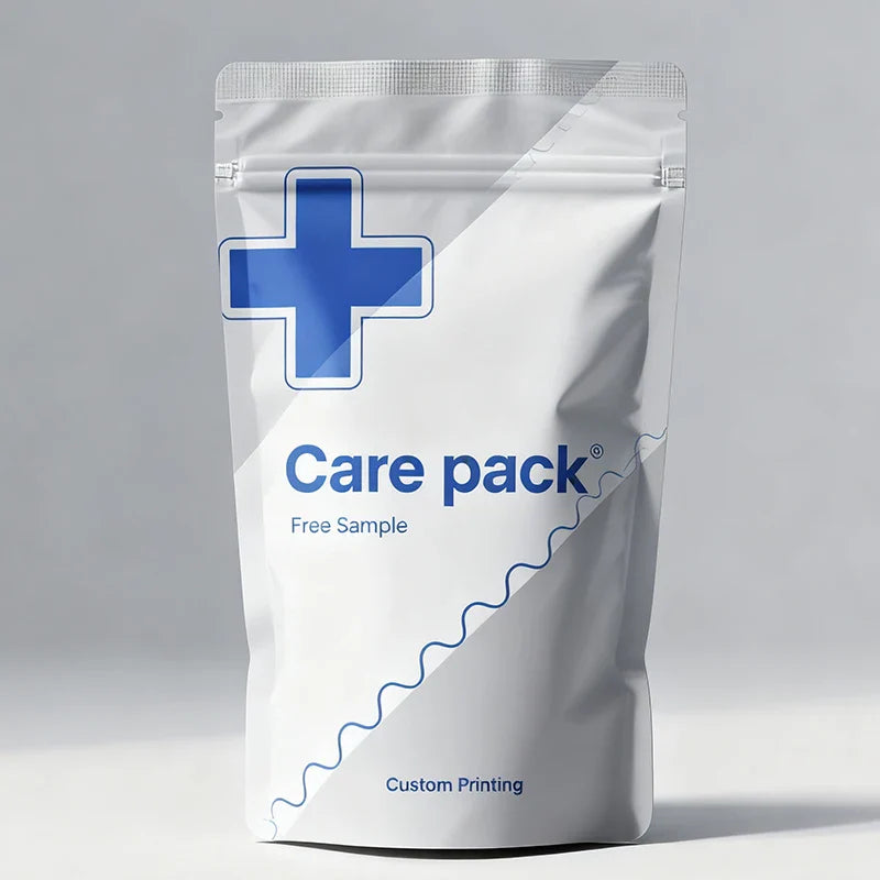 Customized PE Reusable Supplement Plastic Medicine Powder Foil Packet Doypack Vitamin Capsule Exit Packaging Bag