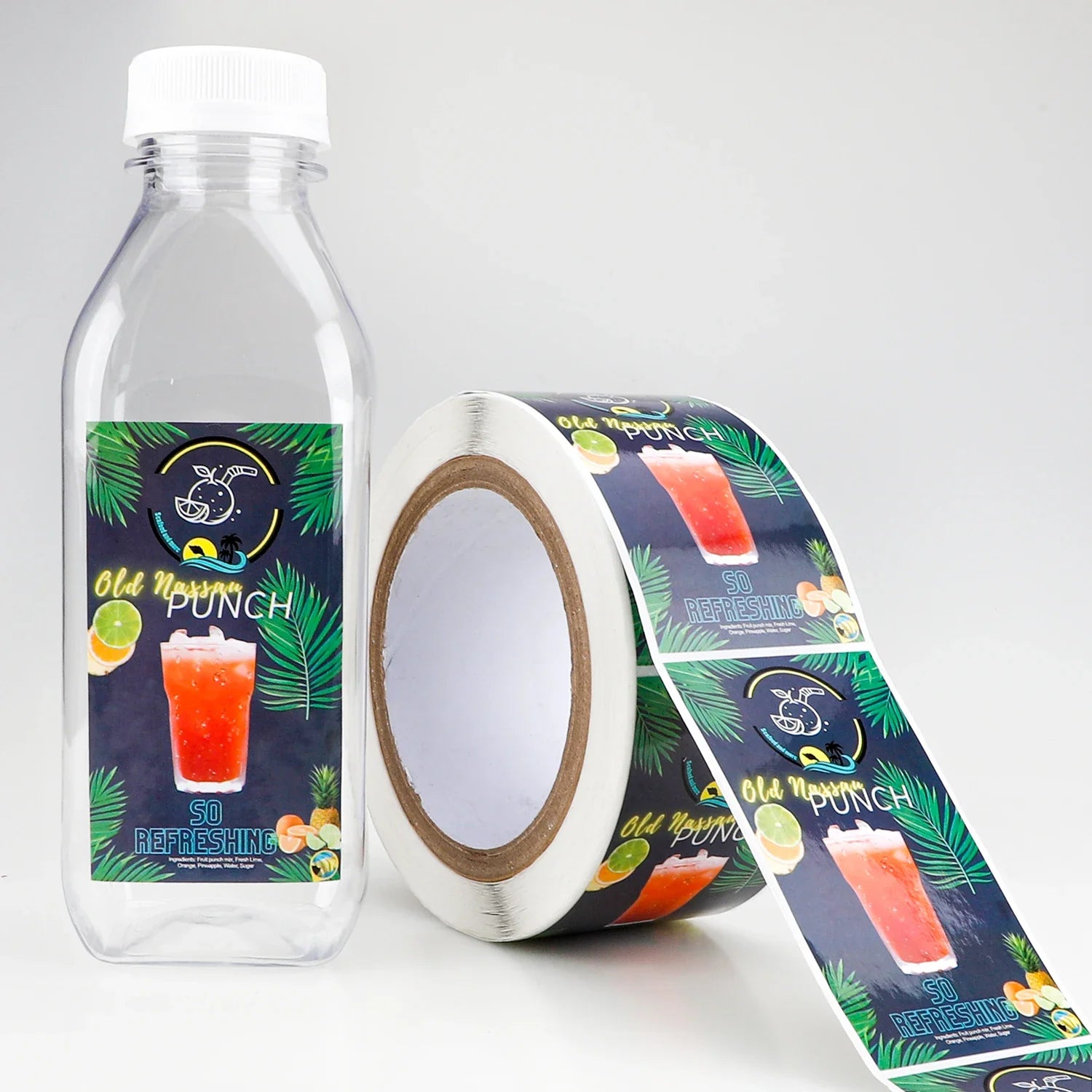 Custom Freezing Adhesive Bopp Food Frozen Beverage Packaging Yogurt Cup Plastic Bottle Labels Stickers for Yougurt Bucket