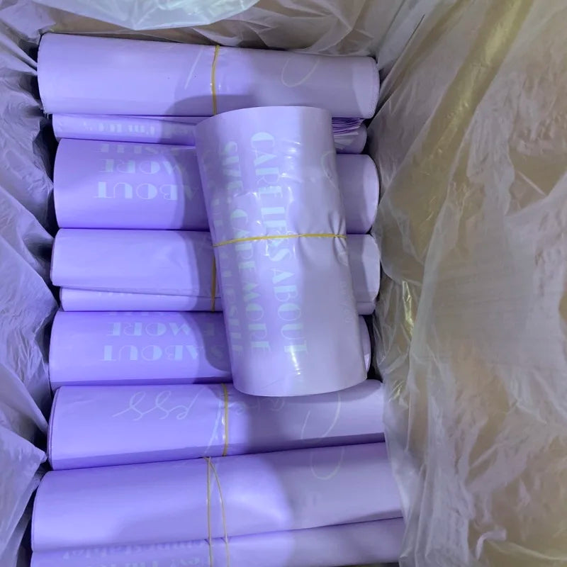 Thickened Large Express Bags White pink Apricot Black Orange Clothing Packaging Poly Bags for E-commerce Shipping Bag with logo