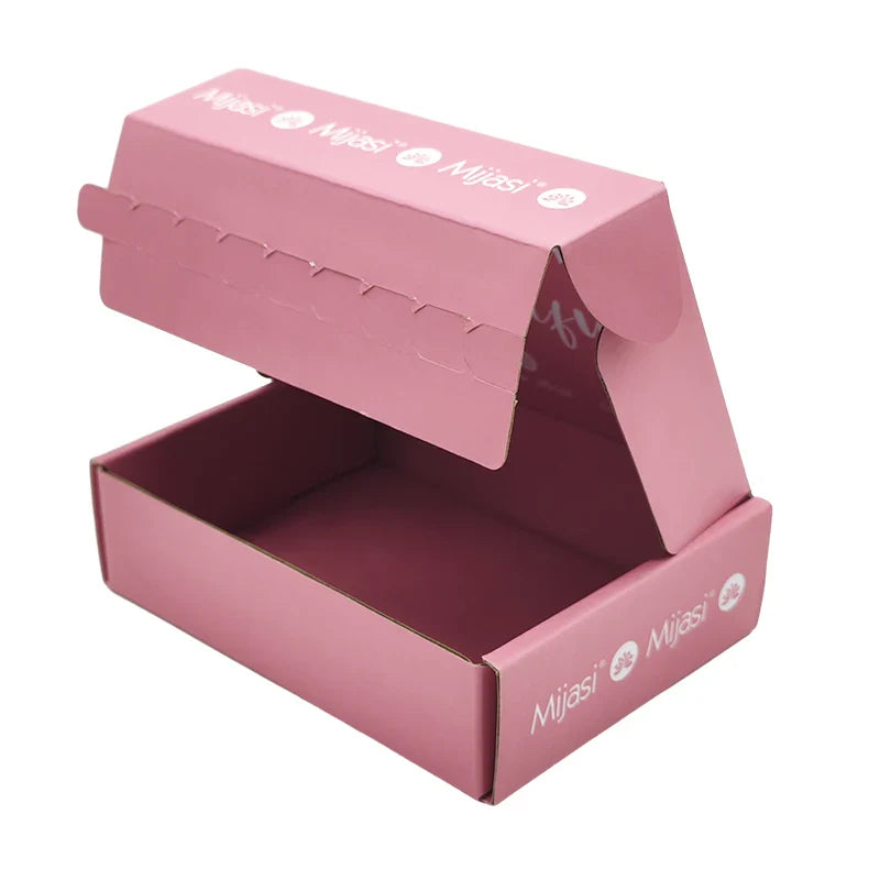 Custom Corrugated Cardboard Paper Folding Mailing Packaging Tear Strip Printed Self Sealing Mailer Shipping Gift Box With Logo
