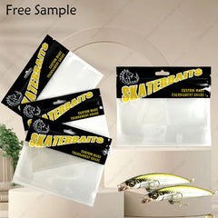 Durable Fishing Lure Hooks OPP Plastic Portable Self Seal Fish Bait Clear Zipper Packaging Mylar Bag