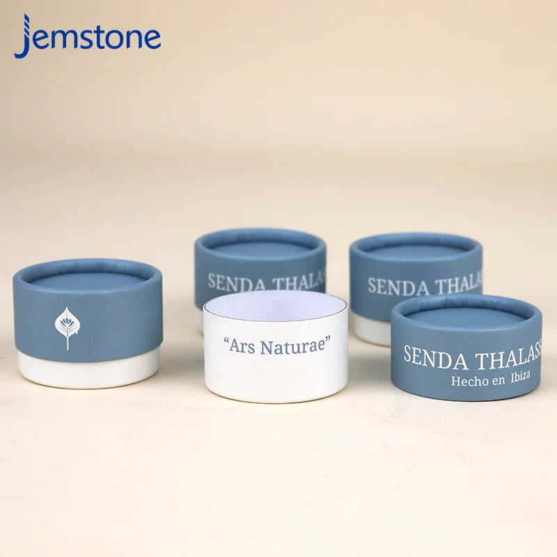 Custom Eco-friendly Kraft Cosmetic Perfume Paper Tube Food Tea Coffee Cylinder Box Packaging Cardboard Candle Tube