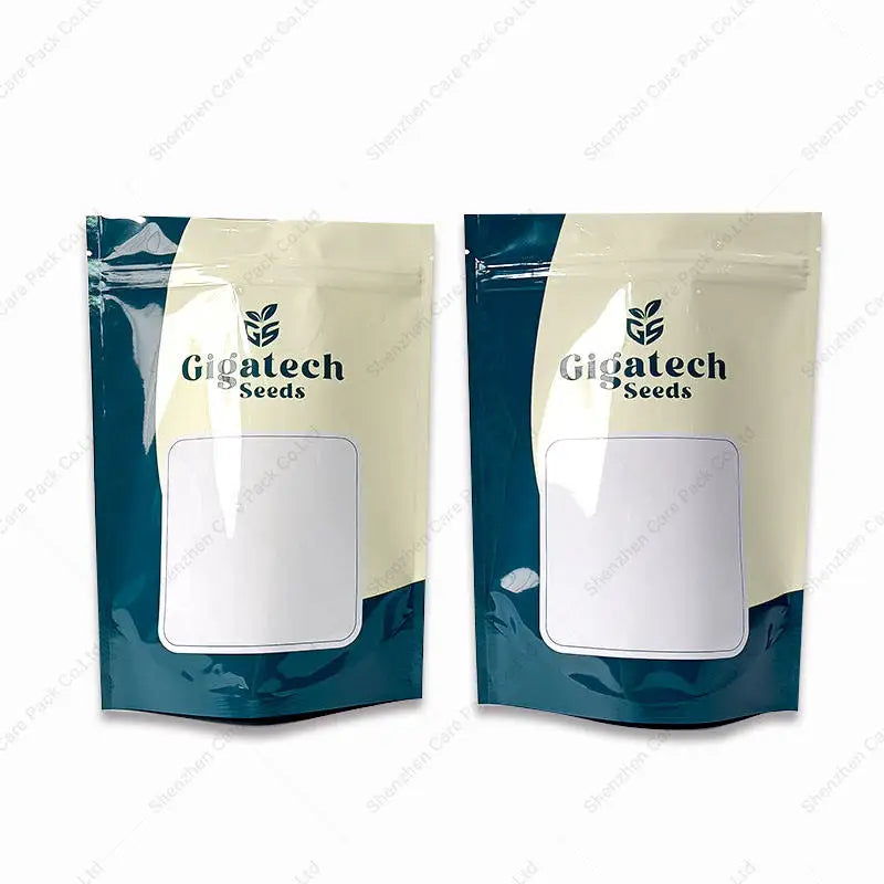 Customized Seeds Glossy Soft Zipper Vegetable Dry Fruit Resealable Seed Spice Doypacks for Chia Seeds
