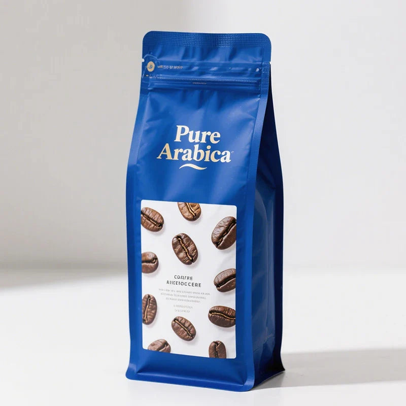 High Barrier Pouches Food Grade Coffee Beans Matte Outside Foil Coffee Packaging Bag With Valve