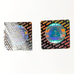 Custom 3D Scratch off Rainbow Qr Code Anti-counterfeiting Hologram Sticker Laser Label Printing