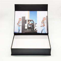 Magnetic Book Shape Box Custom Logo Solid Rigid Cardboard Packaging Paper Gift Boxes