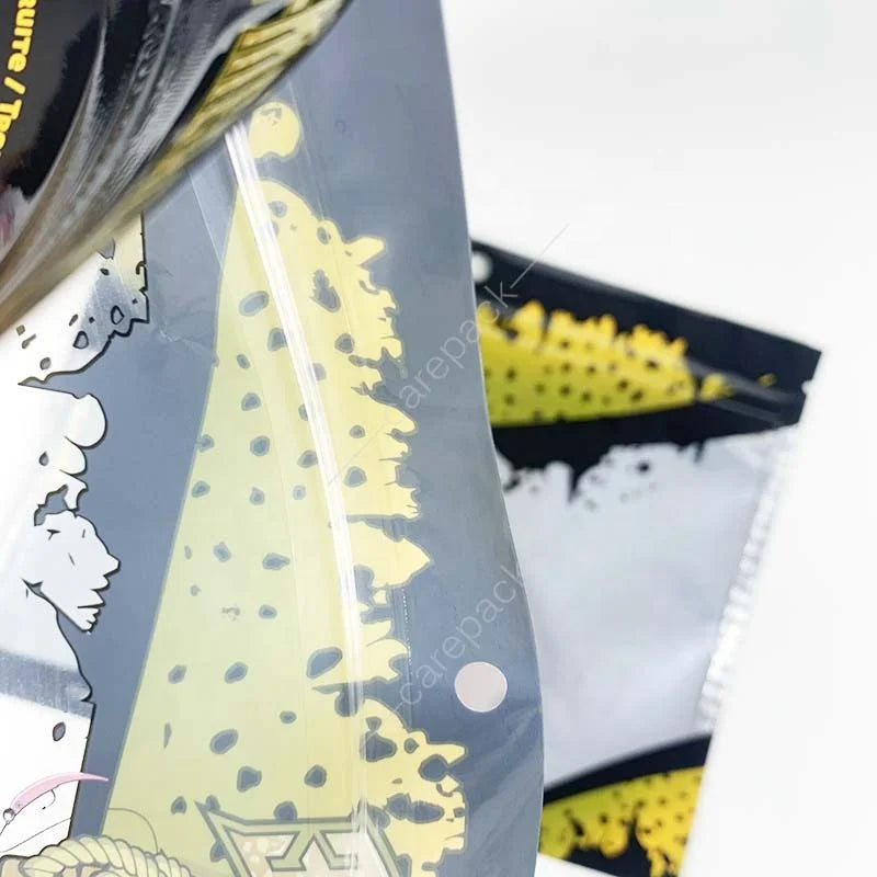 Custom Printing Three Side Sealed Clear Lure Fishing Plastic Bags Peaca Fishing Bait Tackle Packaging with Zipper