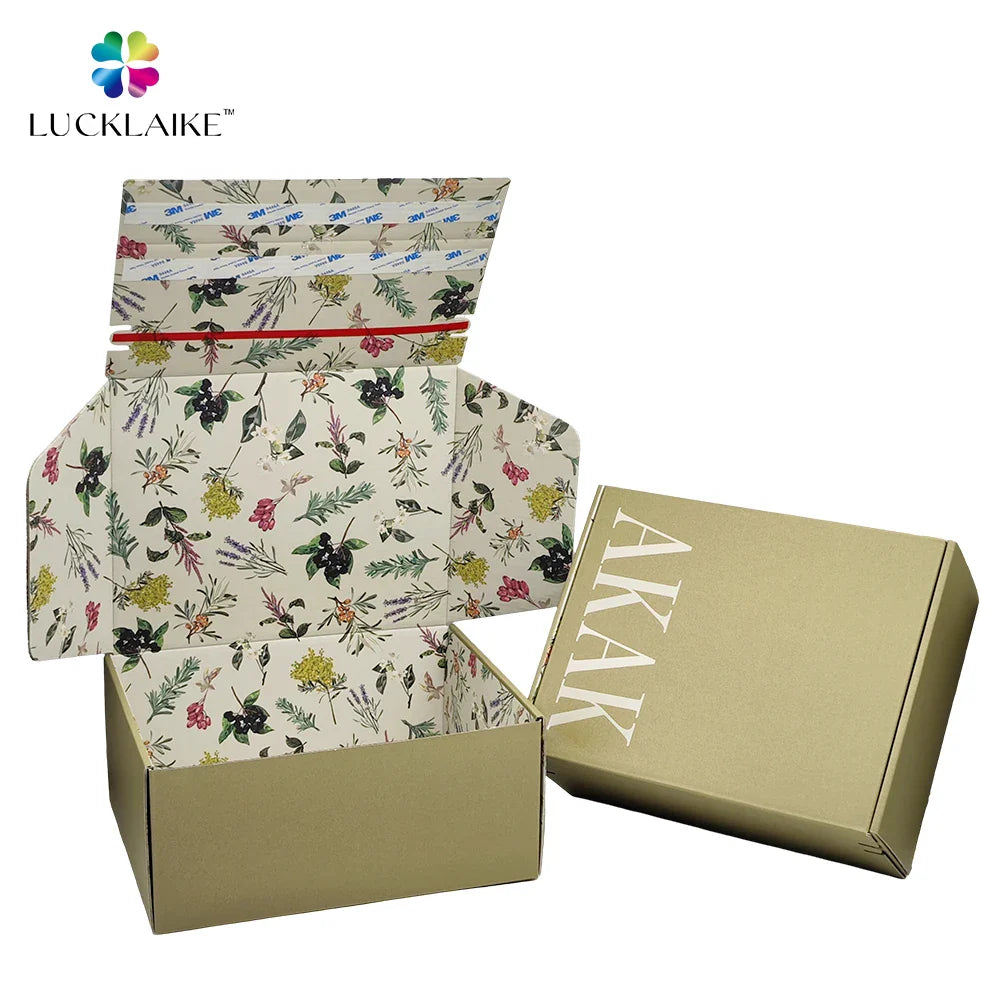 Custom Brand Printed Cajas Personalizadas Carton Cardboard Postal Favor Corrugated Shipping Packaging Box for Clothes