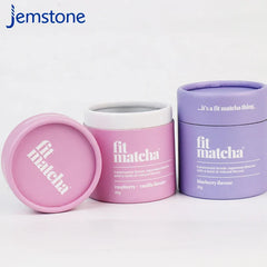 Spot-Color Printing Custom Matcha Round Box Food Grade Packaging Powder Paper Tube Tea Candy Coffee Been Paper Tube Packaging