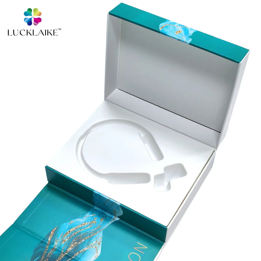 Luxury Custom Paper Gift Magnetic Boxes Rigid Wireless Earbuds Package Magnet Box Packaging With Eva Foam Insert