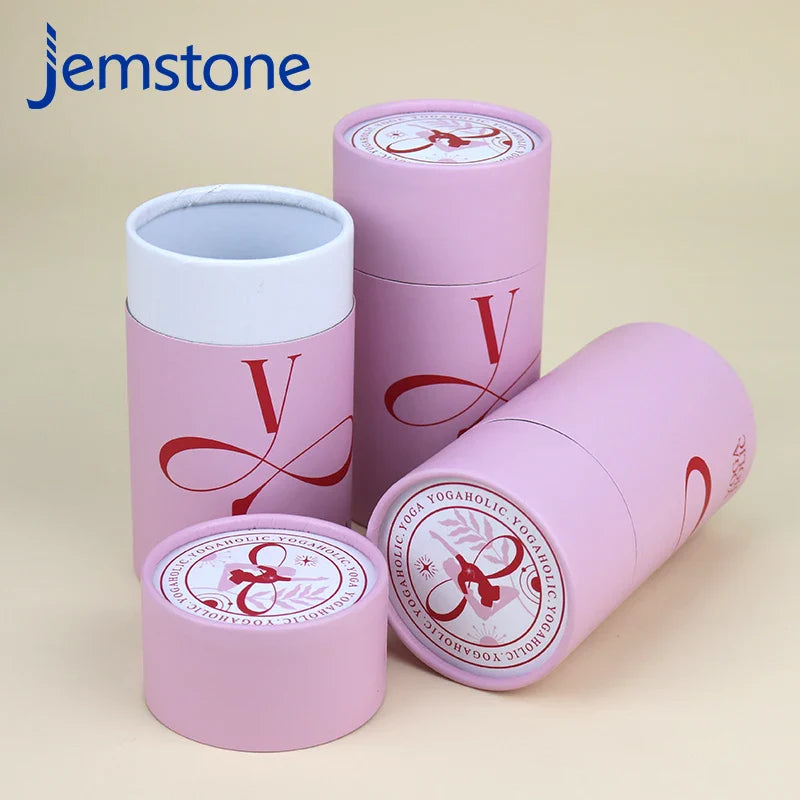 Custom Product Logo Bottles Cylinder Packaging Food Push up Cardboard Tube Twist up Laser Paper Tube