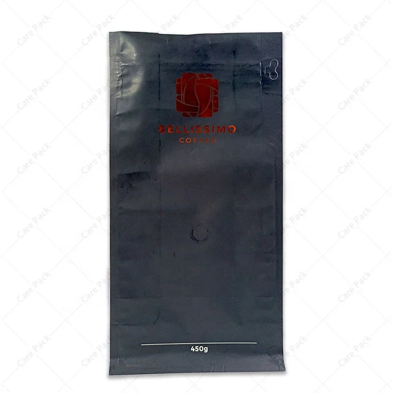 Customized Logo Wholesale Coffee Bean Aluminum Plating 250g 500g 1000g Packing Bags With Hot Stamping