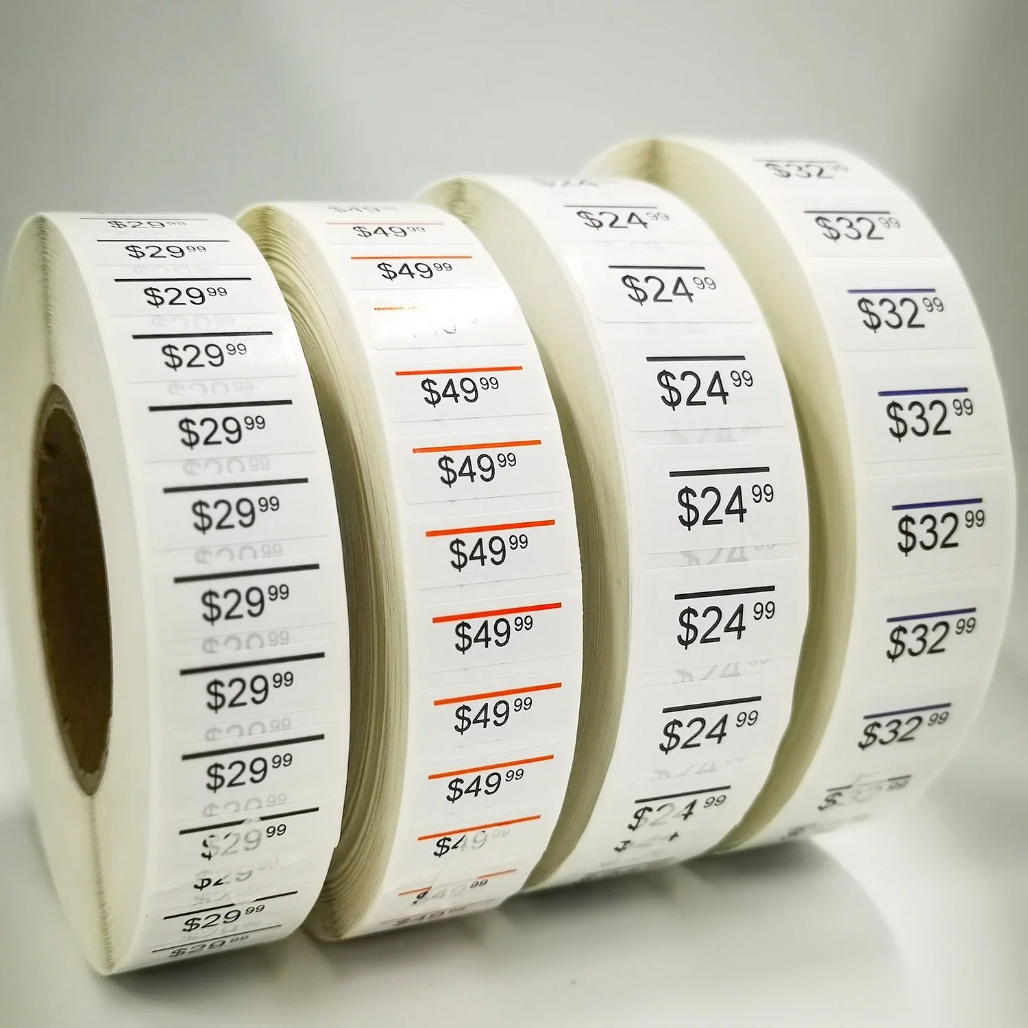 Eco-Friendly Material 31*12mm 40*17mm 37*21mm 37*17mm Garment Tag Multilayer Piggyback Label Sticker, Piggy Sticker for Clothes