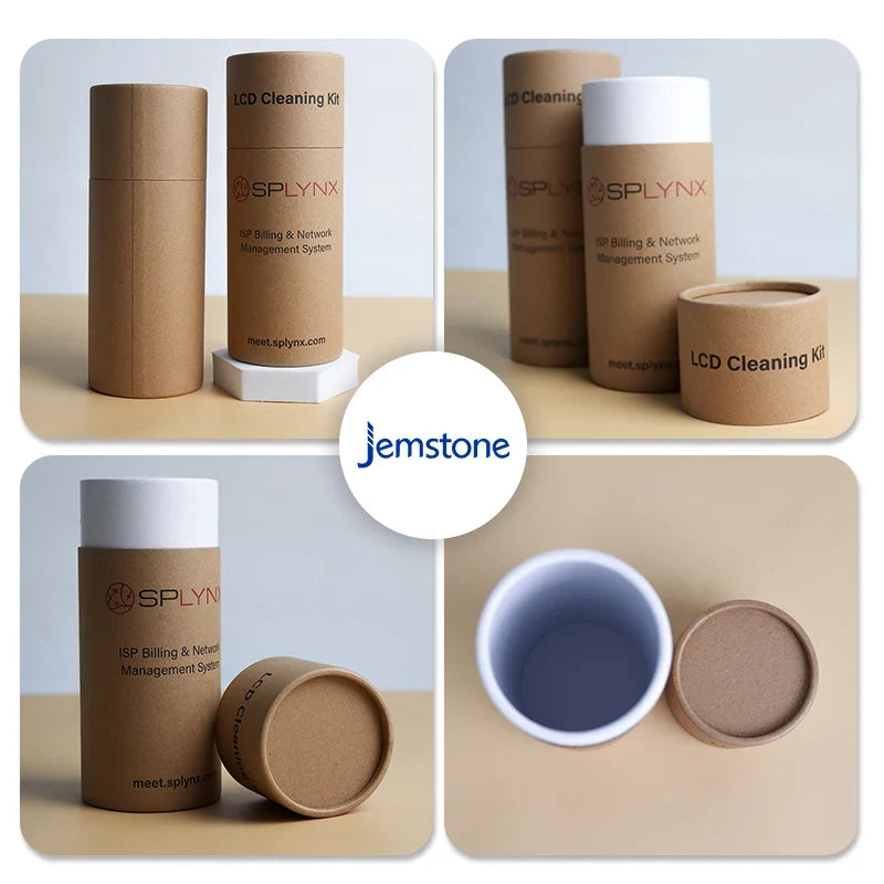 Wholesale Free Design Empty Custom Color Biodegradable Paper Tea Box Kraft Tube for Food Tea Cylinder Round Paper Packaging