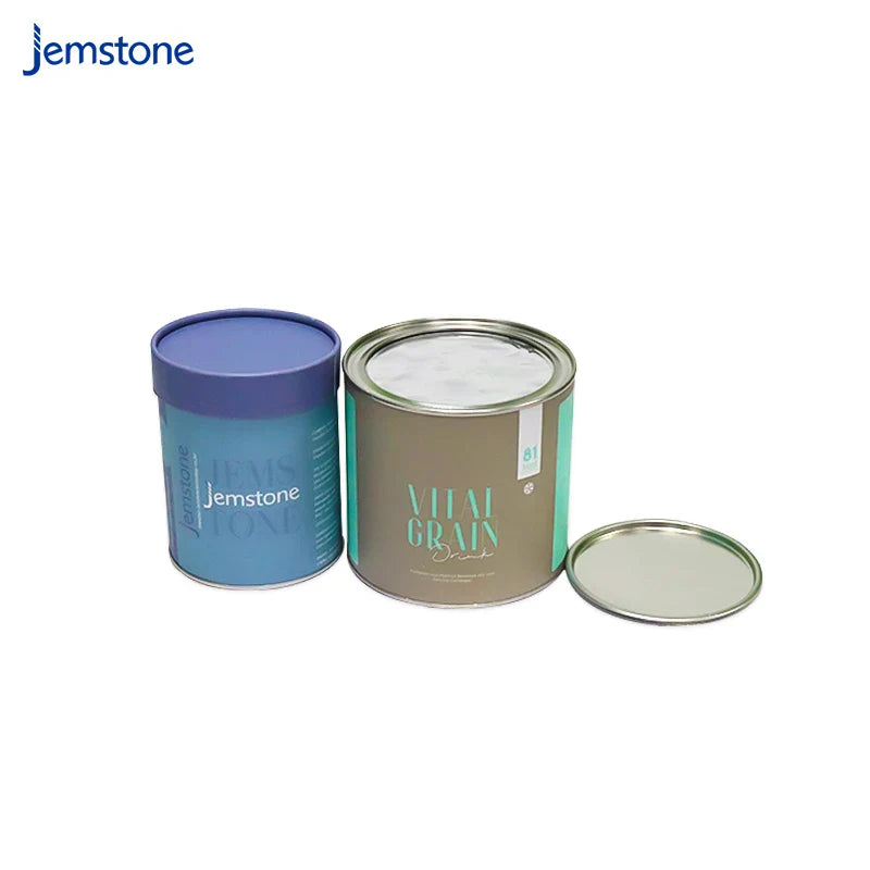 Food Grade Kraft Paper Round Tube Recycled Cardboard Tubes for Powder Food Cylinder Packaging Box