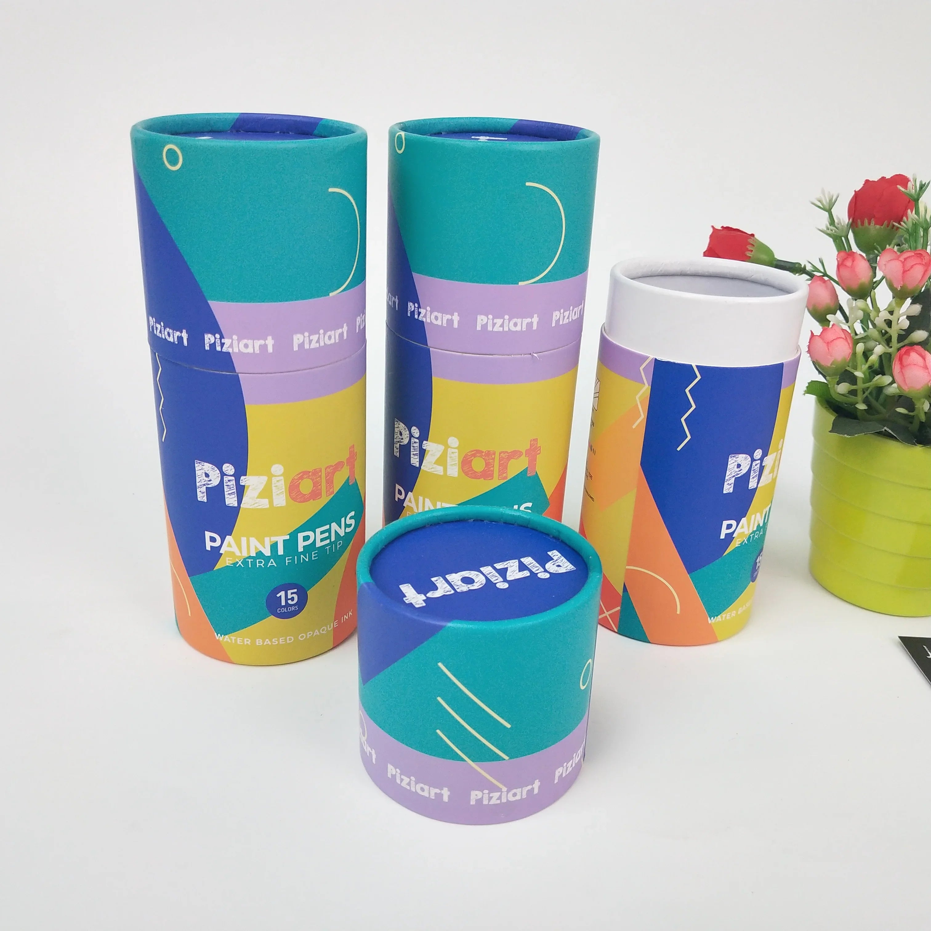Custom Packaging Manufacturer Wholesale High Quality Color Printed Cardboard Packaging Cylinder Box