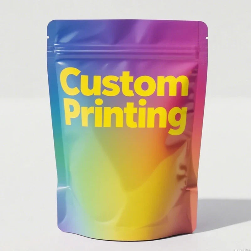 Baggies Aluminum Foil Cookies 3.5g Soft Touch Child Proof Bag for 1OZ&2OZ Edible Gummy Pouches With Zipper