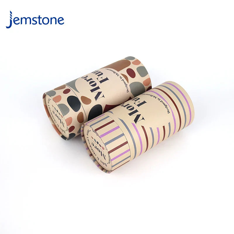 Eco-Friendly Cardboard Kraft Tube Paper Scarves Clothes Cylinder Packaging Custom Round Paper Tube for Shirt Packaging