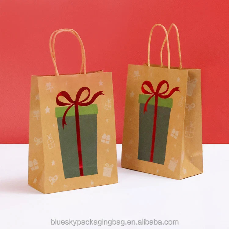 Food Grade Kraft Paper Bag with Window - for Bakery, Coffee, Snacks, Grease-Resistant & Odorless