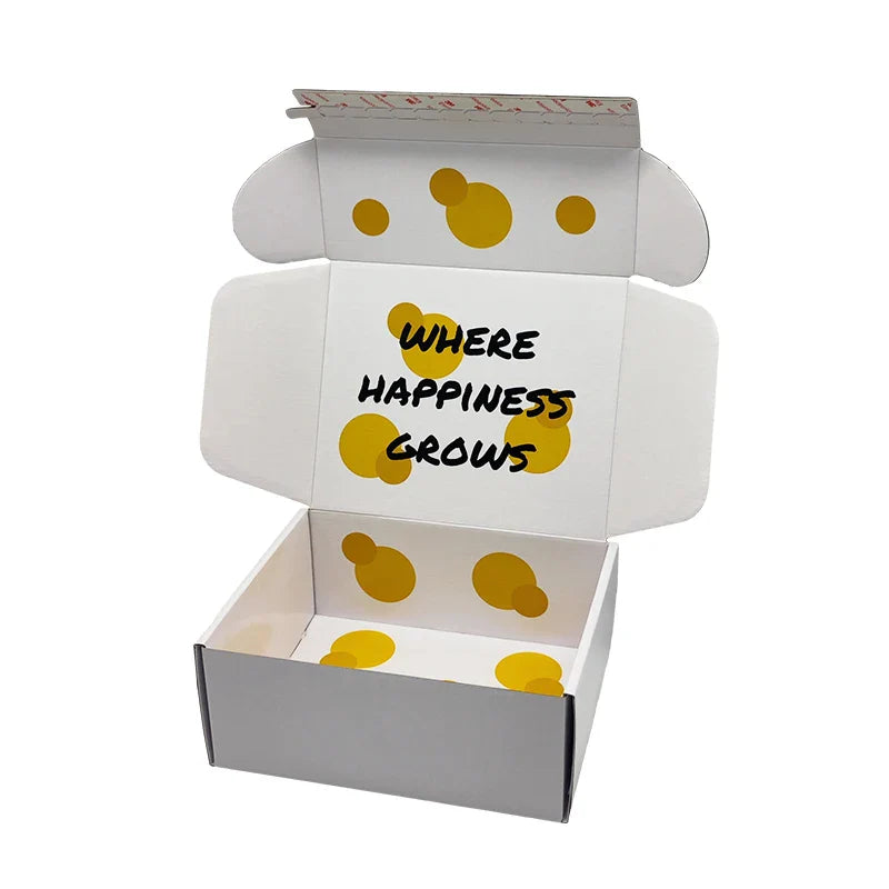Custom Printed E-Commerce Packaging Box Corrugated Cardboard Papierkarton Mailer Black Post Cajas Shipping Box