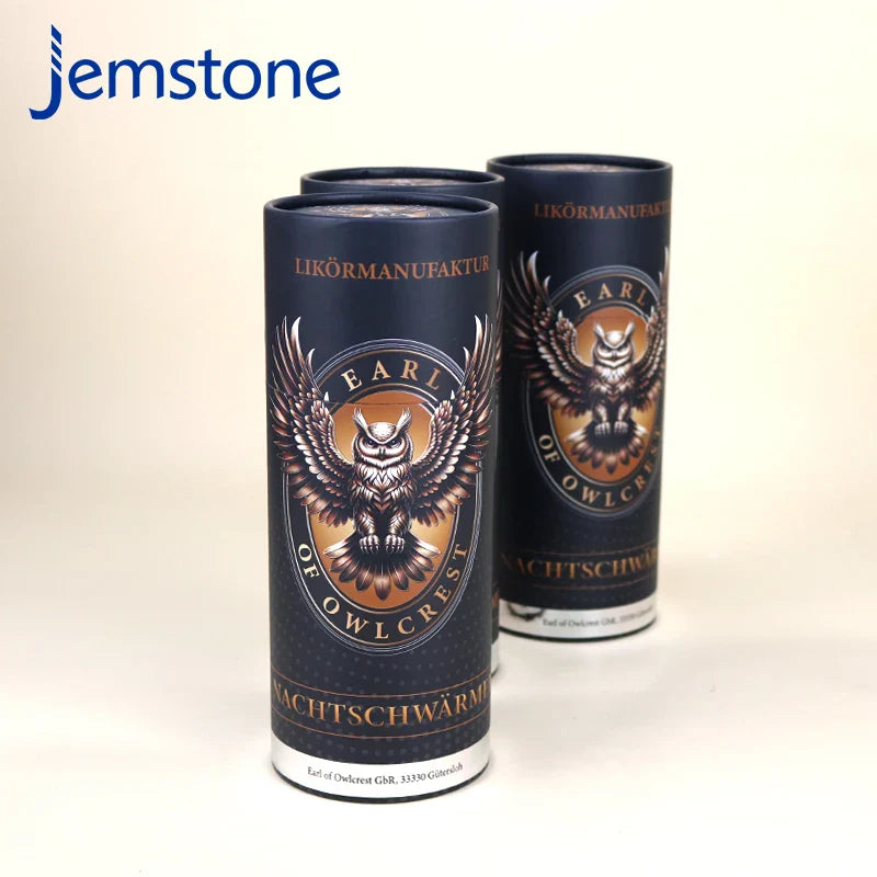 Custom Printed Luxury Biodegradable Tea Coffee Candle Cylinder Paper Tube Food Box Kraft Round Cardboard Tube Packaging