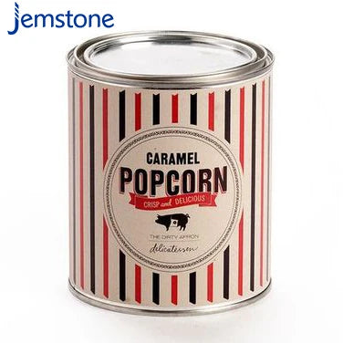 Custom Metal Lid Cardboard CMYK Canister Paper Can Cylinder Biodegradable Gift Paper Tube Packaging Inner Aluminum