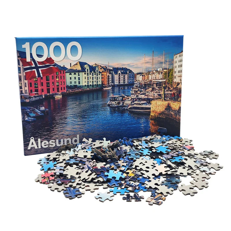 High Quality Custom Printing 500 1000 Pieces Super Hero Cartoon Jigsaw Puzzles for Adults