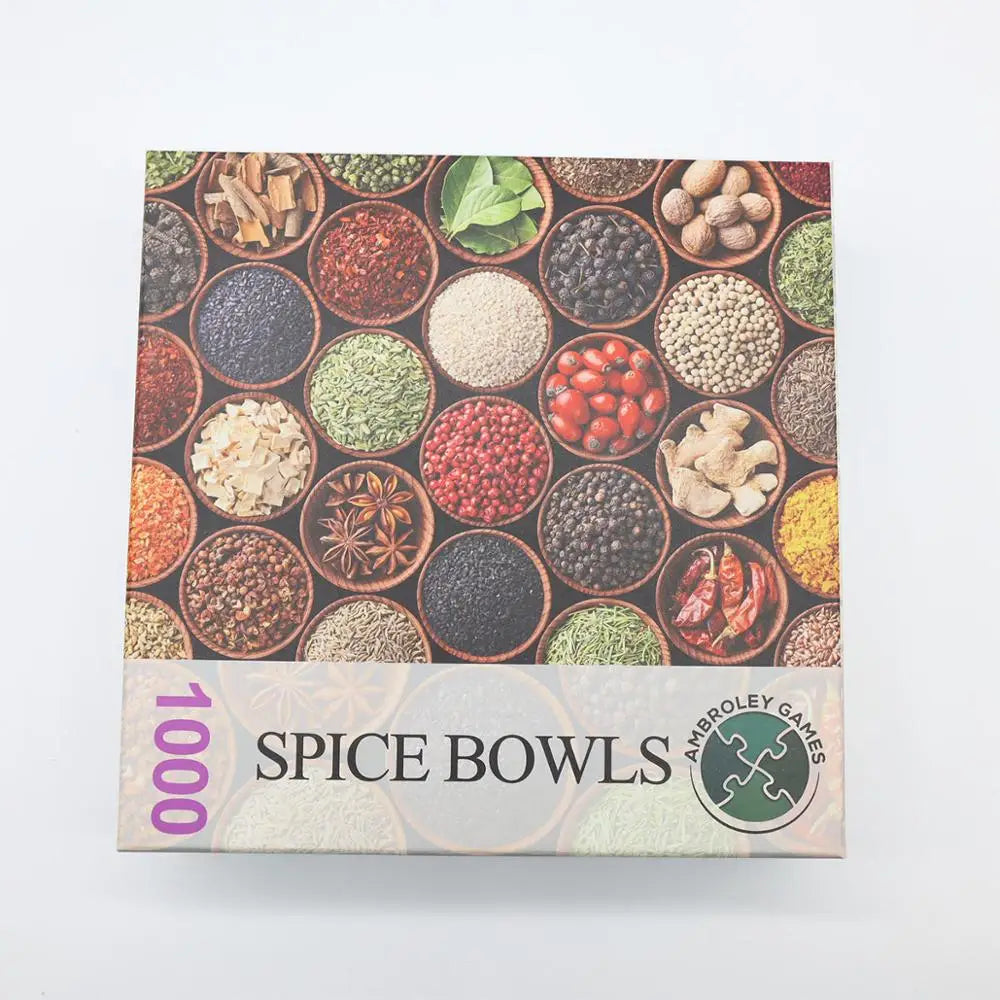 Print Personalized Brain Game 500&1000 Pieces Adult Jigsaw OEM 1000pcs Large Custom Puzzles