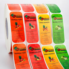 Custom Freezing Adhesive Bopp Food Frozen Beverage Packaging Yogurt Cup Plastic Bottle Labels Stickers for Yougurt Bucket