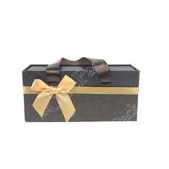 Custom Printing Drawer Sliding Luxury Gift Accessories Bracelet Jewelry Packaging Box with Ribbon Handle