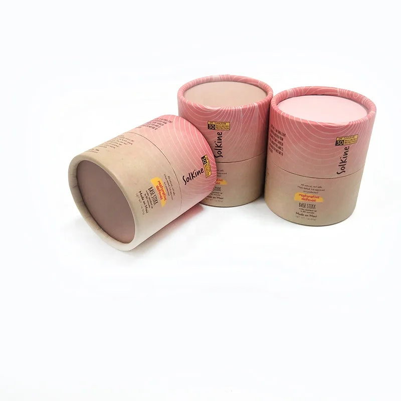 Eco Friendly Cardboard Custom Cylinder Box Liquid Beauty Cream Paper Tube Package Cosmetic Packaging Tube