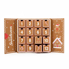 Custom 12 Days Cosmetic Makeup Jewelry Crystal Stone Eye Lashes Collection Box Christmas Countdown Advent Calendar Boxes