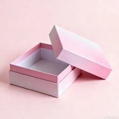 Bulk Gift Recyclable Luxury Printed Cosmetic Cardboard 2 Pieces Square Personalized Gifts Boxes