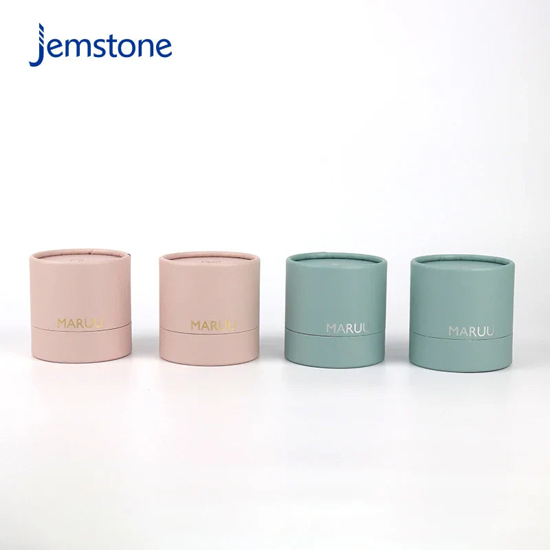 Wholesale Custom Printed logo Luxury Kraft Simple High-end Tea Coffee Perfume Paper Tubes Candle Round Cardboard Tube Packaging