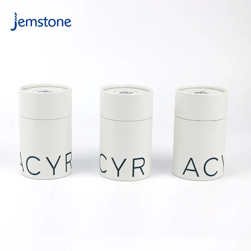 Custom Tea Coffee Cylinder Packaging Skincare Essential Oil Perfume Paper Tube Luxury Cosmetic Bottle Box Kraft Cardboard Tube