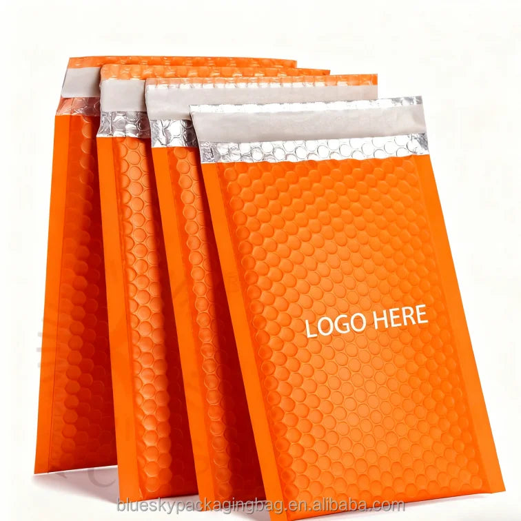 Easy Tear Notch Poly Mailers Custom Printed  Self-Seal Poly Mailers for Clothing Apparel Recycled Bubble Poly Mailers Bag
