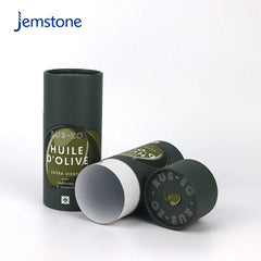 Eco-Friendly Custom Food Grade Luxury Kraft Olive Oil Tea Coffee Bean Powder Cylinder Packaging Box Round Cardboard Paper Tube